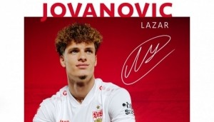 官方：塞尔超18岁小将约万诺维奇加盟斯图加特，合同期至2029年